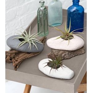 Gardener’s Supply Set of 3 Stone Planter Pots
